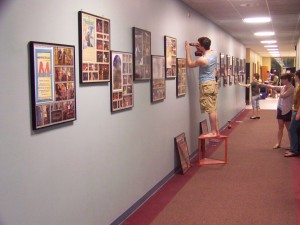 Installing the Archive wall Hangings